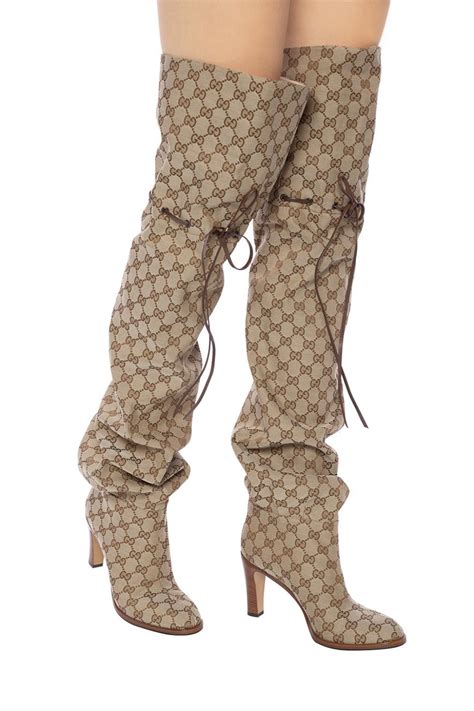 new season gucci boots|thigh high Gucci boots.